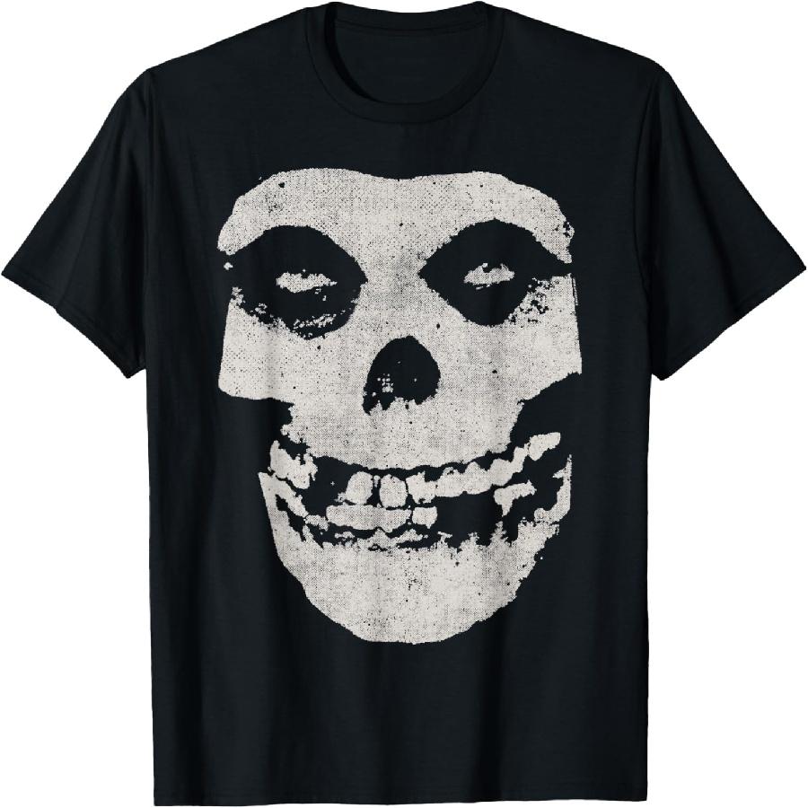 Misfits – Футболка с потертым черепом S чёрный
