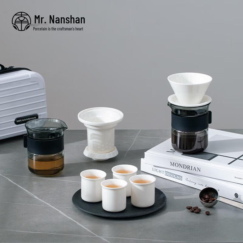 

Portable Ceramic Pour-Over Coffee & Tea Set
