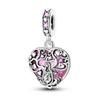 Mother's Day 925 Silver Charms Warm LOVE MOM Beads Pendant Fit Bracelet Diy Woman Jewelry