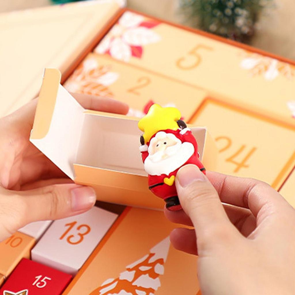Foldable Christmas Advent Calendar Boxes To 24 Grids Countdown Calendar Boxes Christmas Empty Storage Boxes For Xmas Gifts