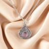 Purple Cat's Eye Gemstone 925 Sterling Silver Jewelry Handcrafted Pendant 1.45" PP-27-37