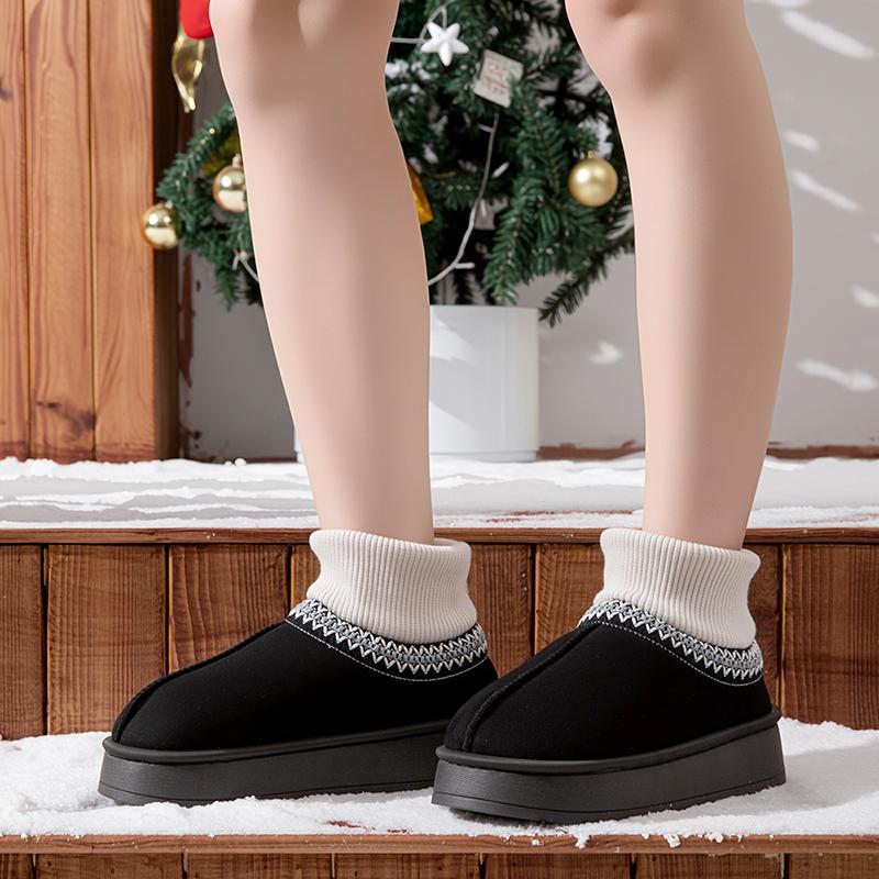Winter Plush Ankle Boots Female Casual Women's Slippers Home Fluffy Luxury Designer Woman Shoes Indoor Fuzzy Fur Snow Booties