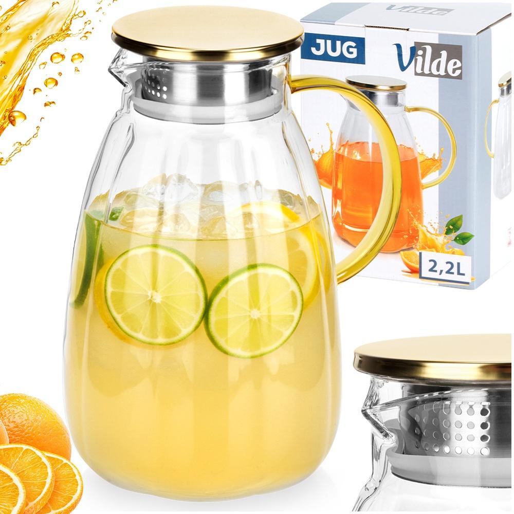 Glass Jug with Lid 2.2 L