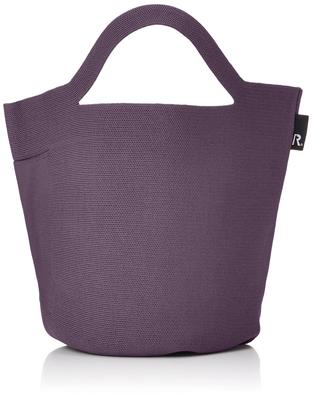 Recycled Yarn Knitted Basket Tote Bag Deli 0256 Violet [Rootote] Lightweight, Freestanding, Hat-shaped, Po-No Women's