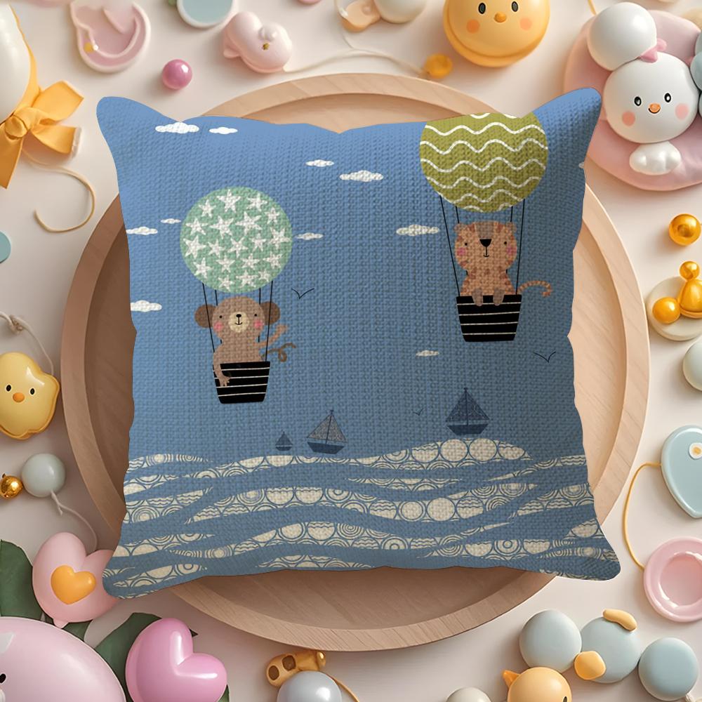 Nordic Modern Anime Pillow Case Pattern Printed Pillowcase for Living Room Sofa Cushion Cover & Bedroom Decor