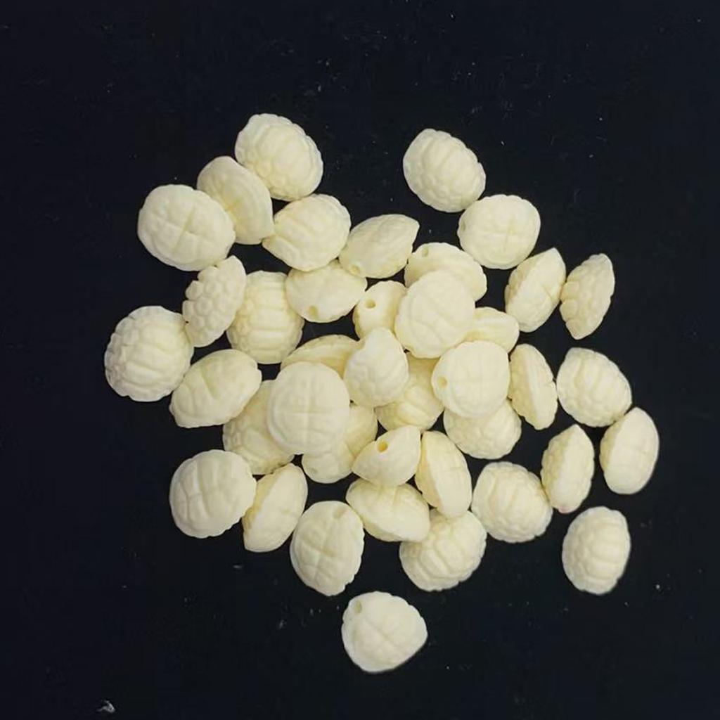 20Pcs, Plastic Beads 10×12mm, Handmade Tortoise Shell Beads for Jewelry Making DIY Necklaces, Bracelets and Hair Accessories
