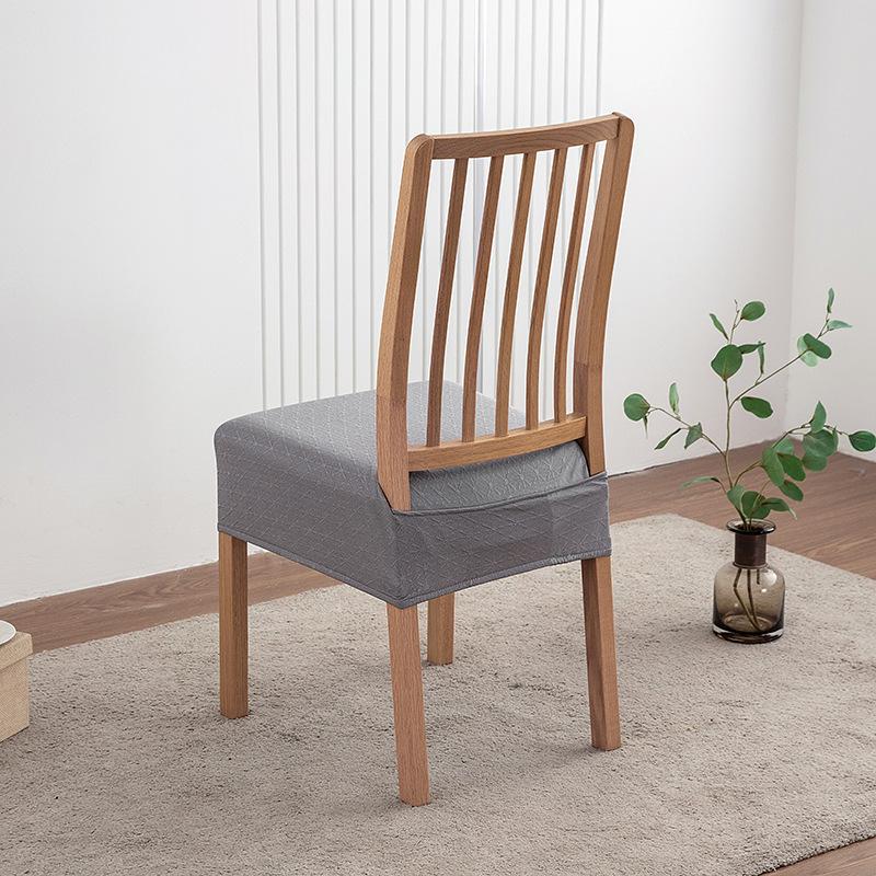 

Amazon Elastic Jacquard Chair Cover Plus Buckle All-Inclusive Seat Cushion Cover Dining Chair Seat Cover Anti-Fouling And Dust Cover Ice Silk Tongue Cushion