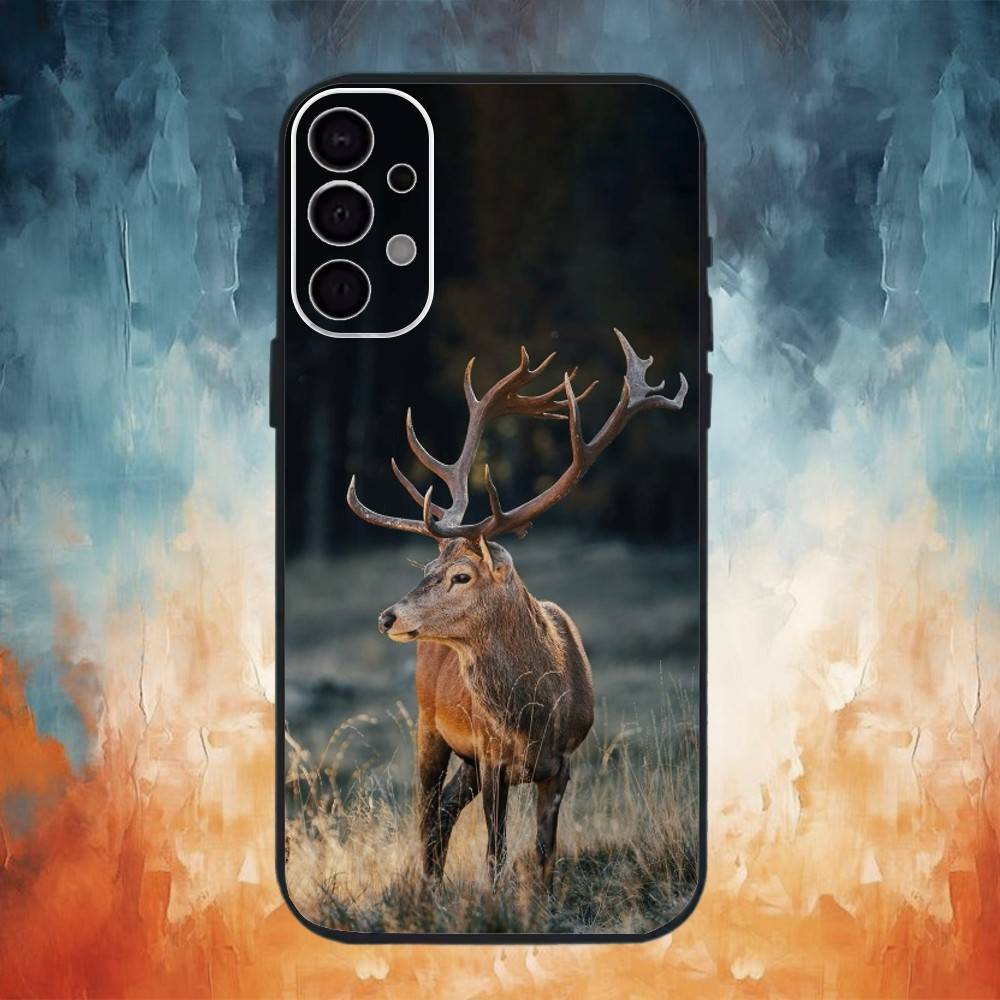 

Deer Hunting Phone Case For Samsung S25,24,23,22,30,21,10,9,Ultra,Plus,Lite Soft Black Case Samsung S105G