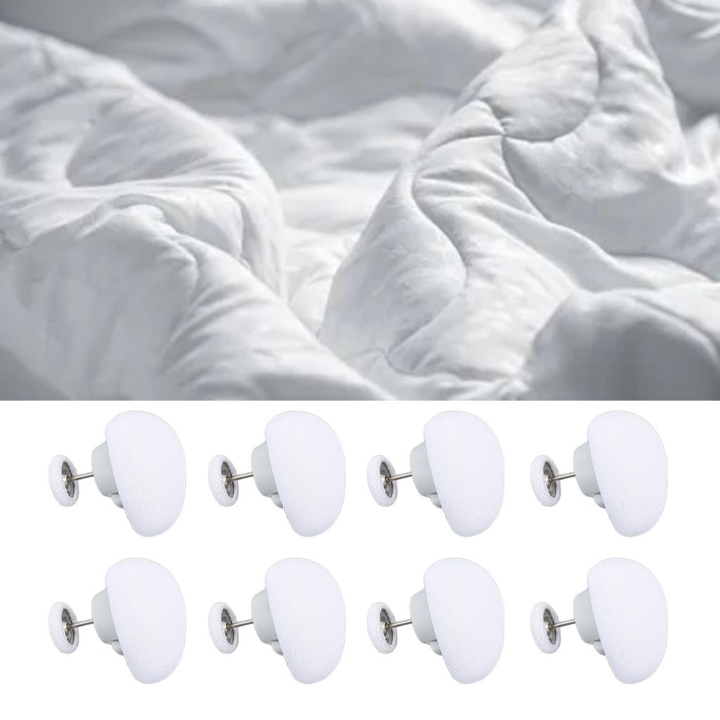 16 Pieces Quilt Fixing Clips Heart Shape Removable Comforter Fastener Duvet Blanket Bedding Holder Pins for Home Use