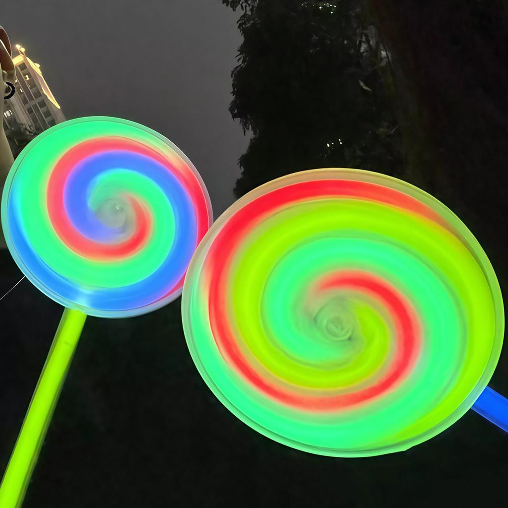 Internet Celebrous Same-Style Fluorescent Lollipop Fluorescent Rotating Gyro Luminous Stick Luminous
