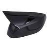 Side Mirror Housing Covers, Molded ABS Pair with Clearance Around Integrated Turn Signals After Adhesive Installation
