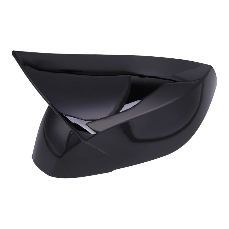 Side Mirror Housing Covers, Molded ABS Pair with Clearance Around Integrated Turn Signals After Adhesive Installation