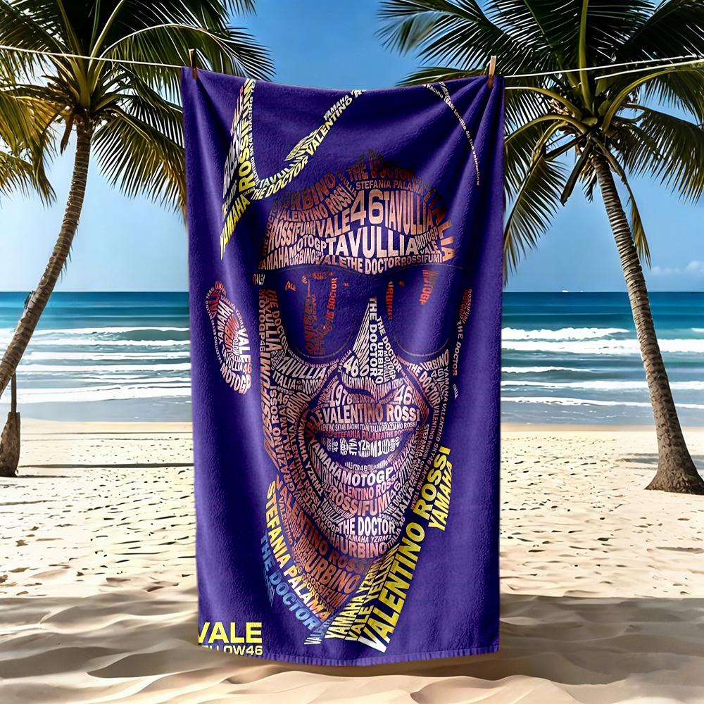 Doctor Valentino Rossi Beach Towel High Absorbency Quickdry Comfortable Lightweight