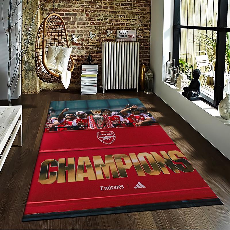 Arsenal Champions Carpet Non-slip Rug Suitable for Living Room and Bedroom Sofas