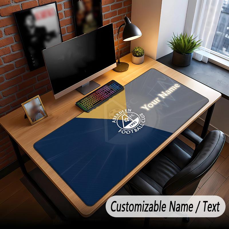 Large Mouse Pad Aberdeen FC Print Custom Name Text Desk Mat for Office Gaming