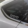 6Pcs Mosaic Heart-Shaped Pixel Heart-Shaped Car Window Decoration Waterproof Headlight And Taillight Decoration Stickers