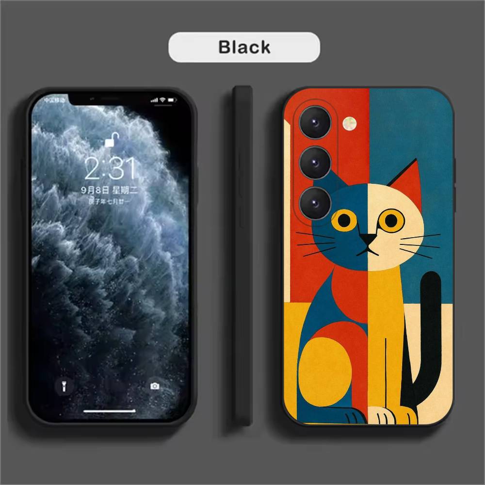 Geometric Bauhaus Phone Case For Samsung Galaxy A52 A42 A32 A22 A12 A02S A72 A73 A51 A41 A31 A21S A71 A40 A30S A20S