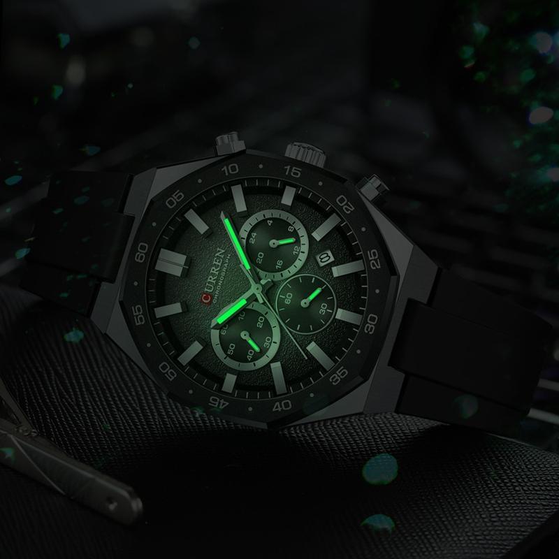 CURREN Fashion Men Top Brand Luxury Design Sport Military Quartz Wristwatch Luminous Male Clock