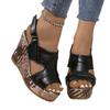 Women’s Roman Wedge Platform Slide Sandals