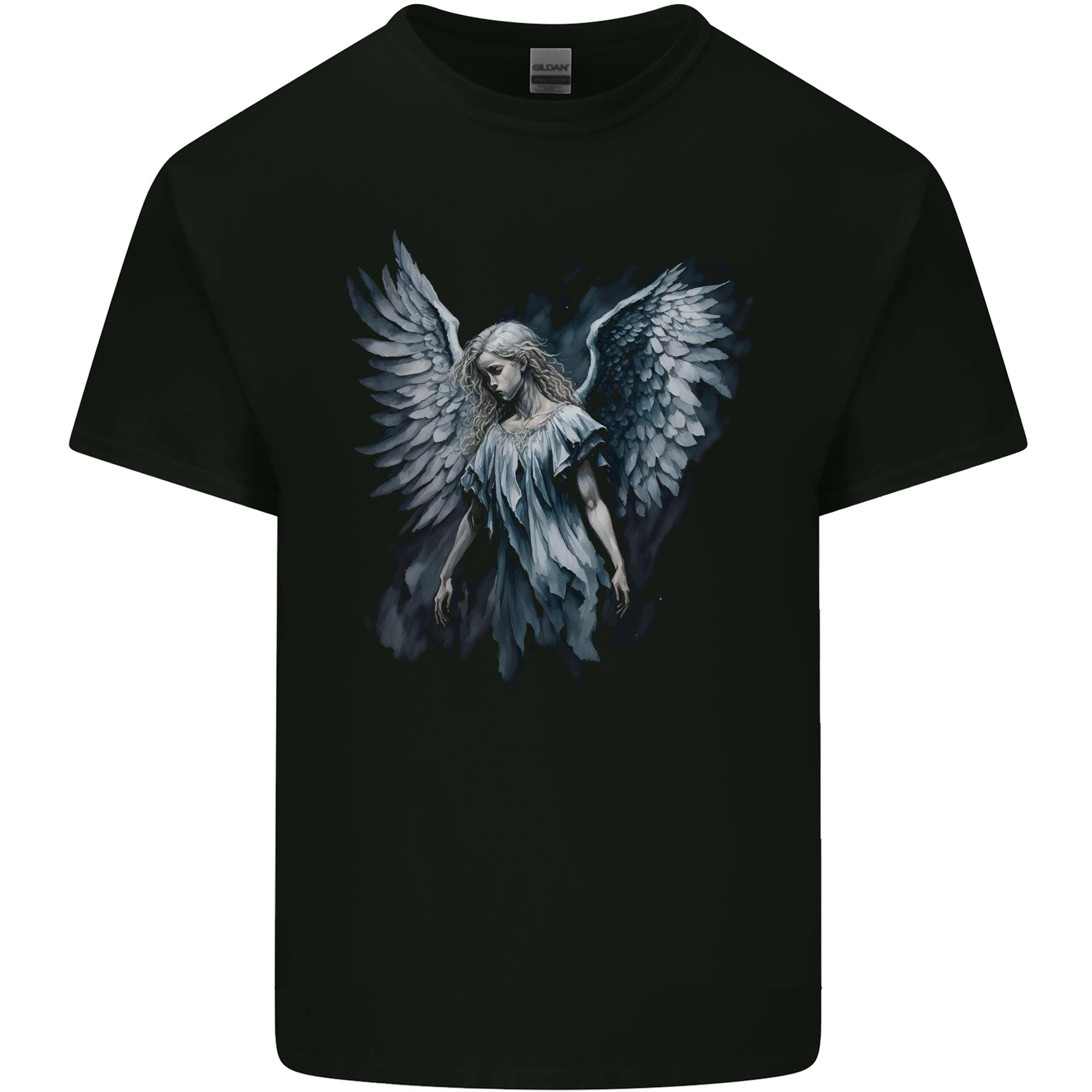 Gothic Guardian Angel Fantasy Goth Unisexs Light Cotton TShirt S
