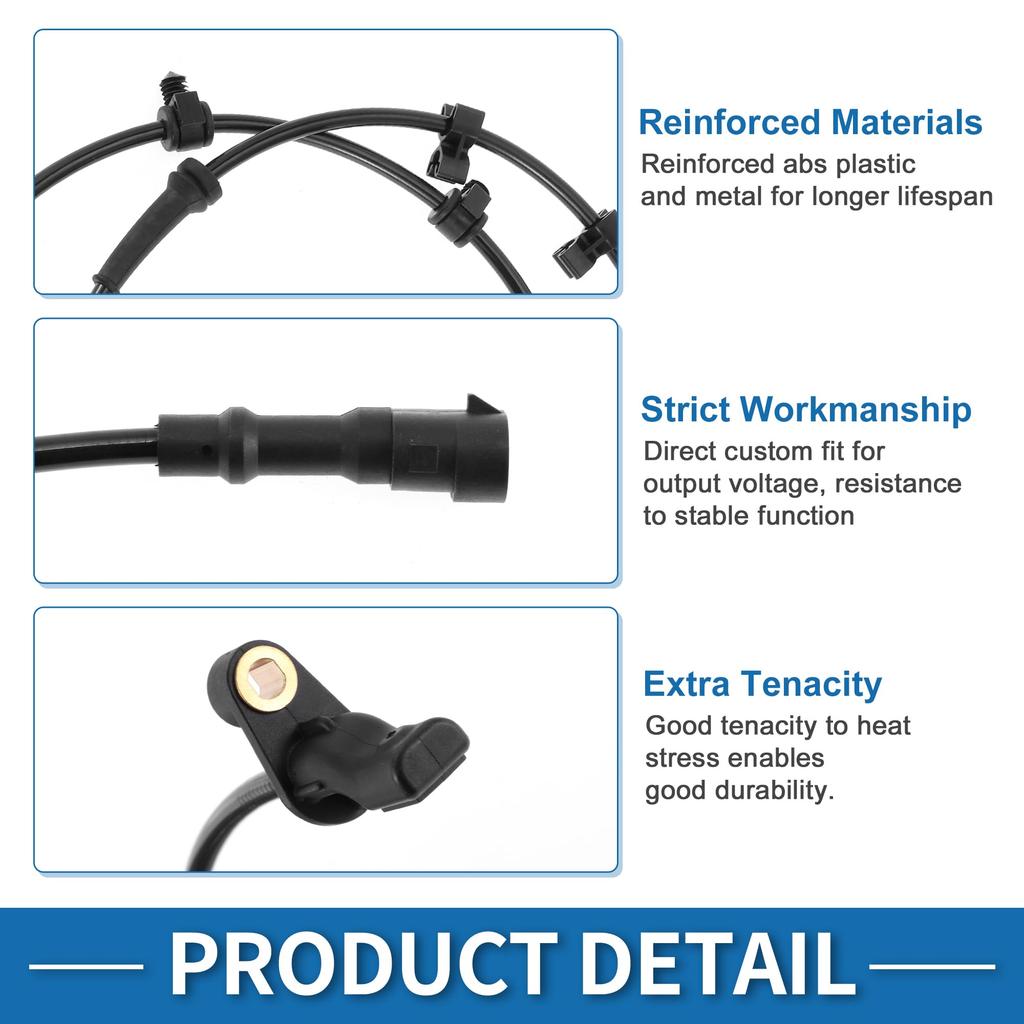ABSOPRO ABS Wheel Speed Sensor for Chrysler PT Cruiser 2004-2010 #: 4860038AD ABS Sensor, Anti-Lock Brake System Sensor