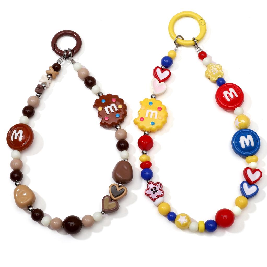 Doppelseitige Keks-Anhänger Emaille M Drip Design für DIY Schmuck 2 oder 10 Stück