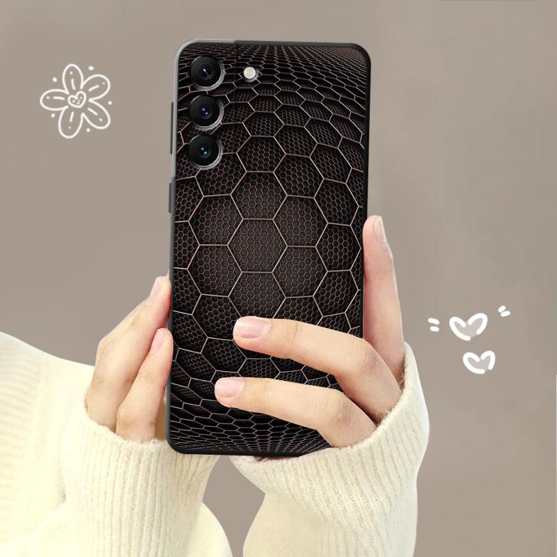 Luxury Carbon Fiber Texture Phone Shell For Samsung Galaxy S23 S22 S21 S20 Fe Ultra S10 S9 S8 Plus Note 20ultra 10plus Case
