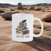 Light Blue Mug for Teachers' Day Lovely Water Mug for Educators Apply Shape Coffee Cup Rainbow Drinkware Back School Use Cups
