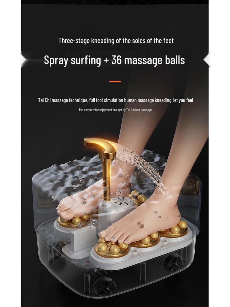 Electric Heated Foot Bath with Automatic Massage and Temperature Control