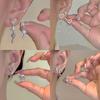 1Pair Korean Style Asymmetric Pearl Zircon Ear Clips For Women Personality  Earrings Wedding Jewelry Birthday Gifts
