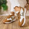 2026 New Women's Sneakers Outdoor Fashion Casual Shoes Plus Size Women's Shoes Color Blocked Platform Shoes