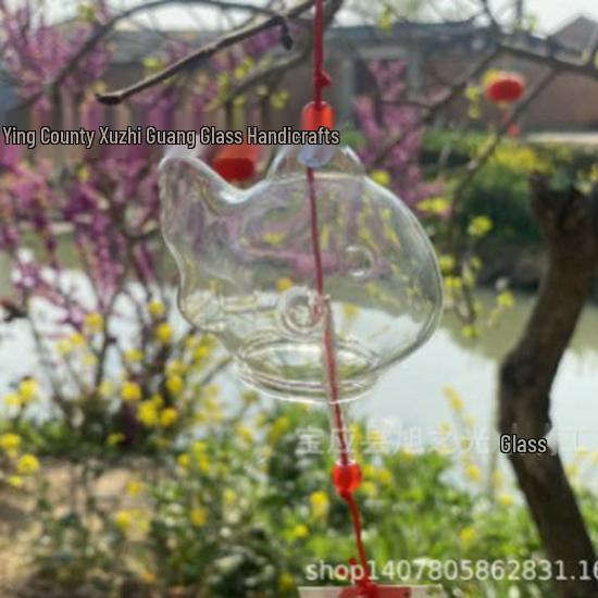 Hand-Painted Glass Wind Chimes for Student DIY Projects and Outdoor Decor