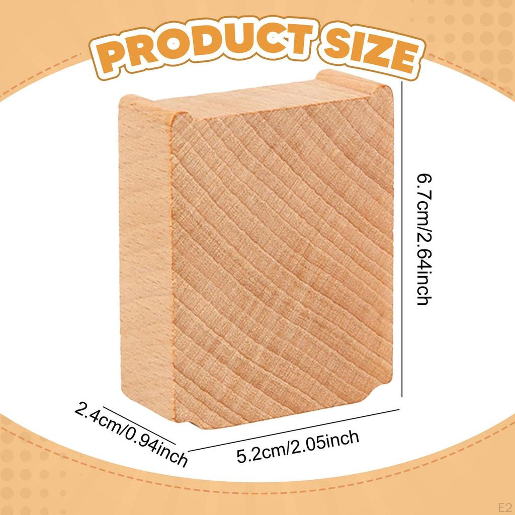 6x Train Track Bridge Piers for Kids Wooden Imaginative Play Toy Support Blocks Railway