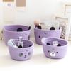 Multipurpose Folding Sturdy Cotton Rope Organizing Basket for Kids Room Bedroom Office Supplies Decoration Daily Use