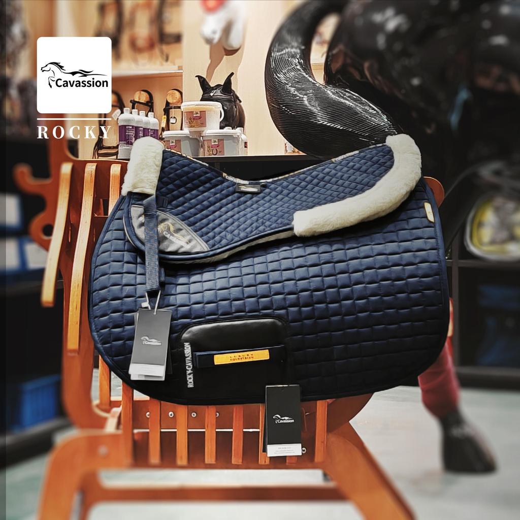 Cavassion Shock Absorbing Saddle Pad and Liner for Equestrian Use