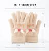 VIISEN Popular Design for Girls Ages Cute and Perfect for Winter and Cycling Ages Kids' Gloves, Five-Finger 2-6, Warm, Outings, School, (Pink, 3-6)