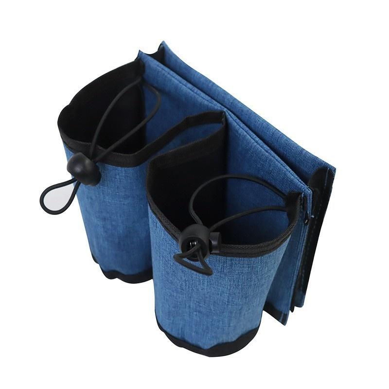 

1 шт. Прочный дорожный багажный подстаканник Свободные руки Чемодан Сумка для напитков для молочного чая Кофе Подходит для всех ручек чемоданов синий