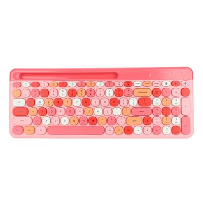 Wireless Keyboard Mini 100 Keys Smart Power Saving Colorful Computer Keyboard for Windows for IOS