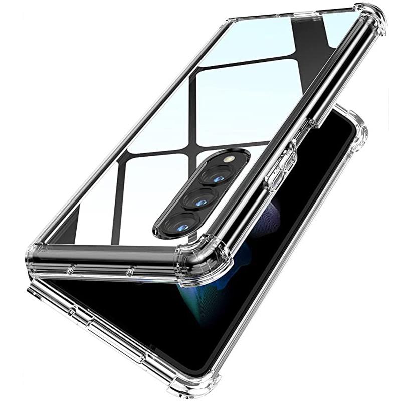 

Противоударный силиконовый чехол для Samsung Galaxy Z Fold 3, прозрачный чехол спереди и сзади для Galaxy Z Fold 3