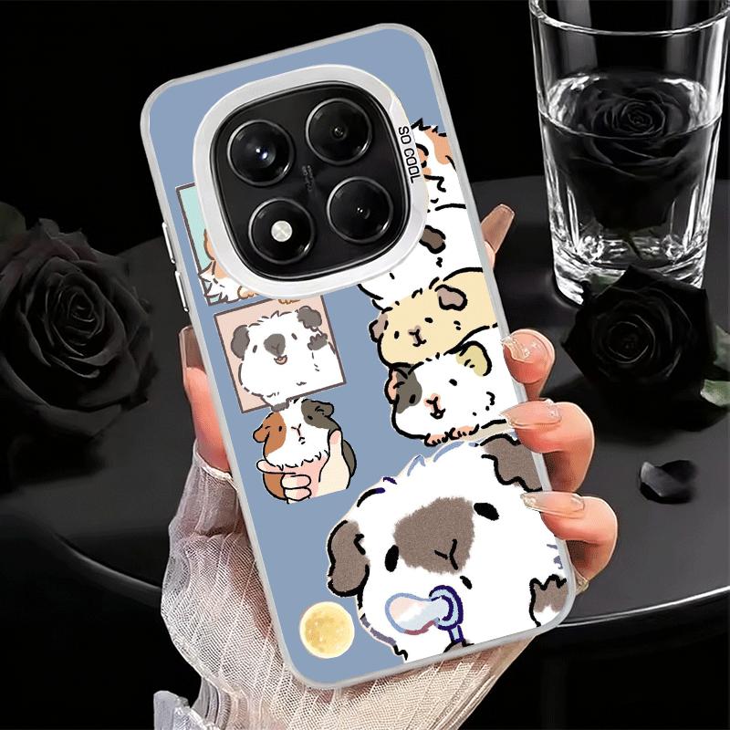Cartoon Cute Hamster Soft Phone Case for Samsung Galaxy S24 S25 FE S26 Edge S23 Ultra S22 Plus S21 + Shockproof Cover Back Shell