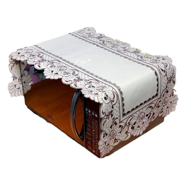 Pastoral Embroidery Tablecloth & Dining Chair Cover - Dustproof Fabric for Coffee & Dining Tables