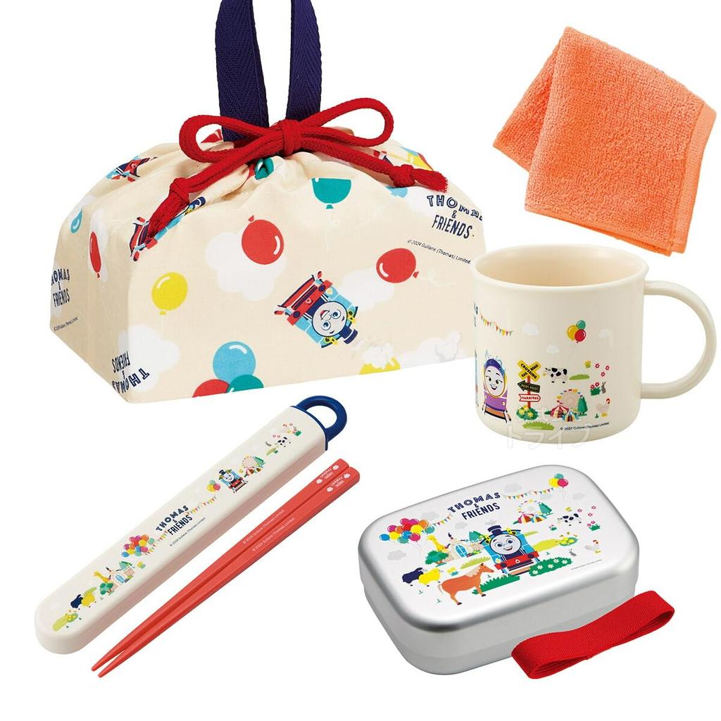 Skater Mini Towel Thomas Friends 4 Piece Set Aluminum Bento Box 370ml Chopsticks Chopstick Box Cup Drawstring Set & &