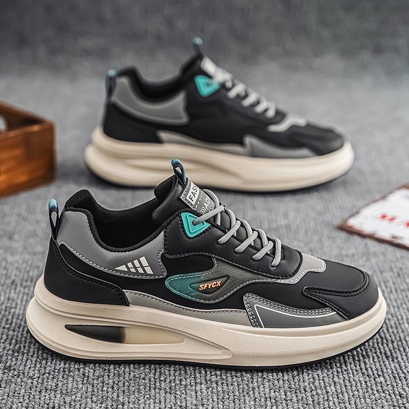 MY spring new street versatile sports and leisure men s shoes, rice gray, khaki 39