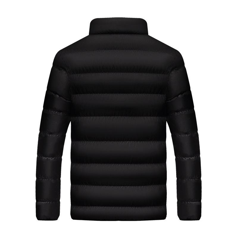 Gepolsterte Kleidung Winter Stehkragen Baumwollkleidung Herren verdickte Jacke warme Jacke mittleren Alters Herrenbekleidung