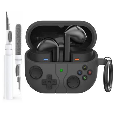 AhaStyle Silicone Case for Samsung Galaxy Buds3 and Galaxy Buds3 Pro with Cleaning Kit Retro Handheld Game Console Design Skin Cover for Samsung