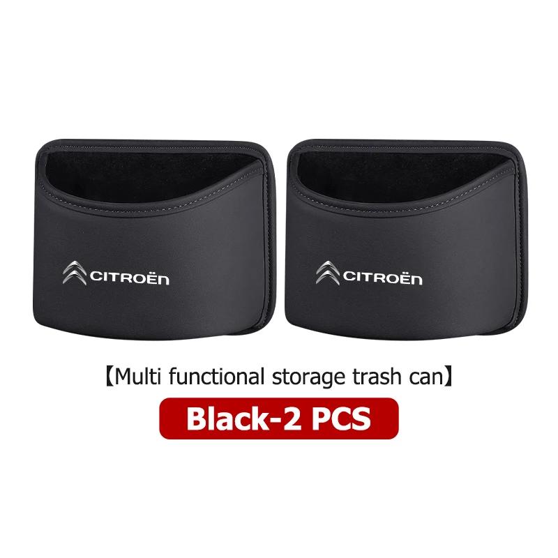 Leather Car Trash Bin Hanging Garbage Dust Case Storage Box For Citroen Grand Berlingo Jumper Celysee Xsara Picasso Aircross YV4