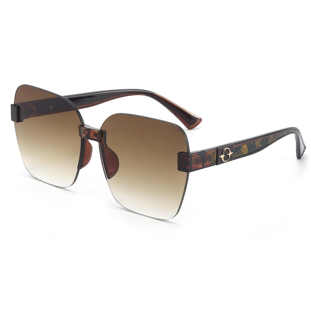 Glasses Women'S Uv Protection Trend Sunshade High-End Sunglasses Temperament Large Frame Versatile Sunglasses Men