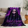 O-ozzy RIP Ozzy Osbourne Coperta Morbida in Flanella Coperta Estiva Leggera Accogliente Coperta per Pisolino per Divano Letto Viaggio