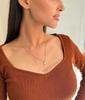 Natural Rose cut Moonstone necklace 14k Gold jewelry for women faceted cut rainbow moonstone Healing crystal office wear celestial pendant