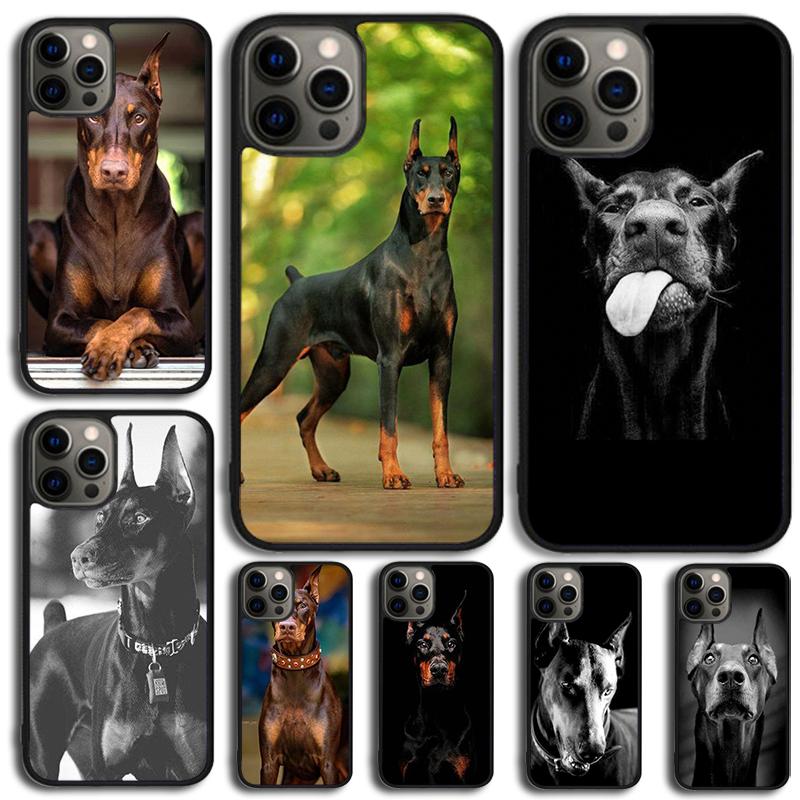 CUTE DOBERMAN DOG BREED Phone Case For iPhone 17 Air 15 16e 14 13 Pro Max Coque 12 11 Pro Max PLUS cover